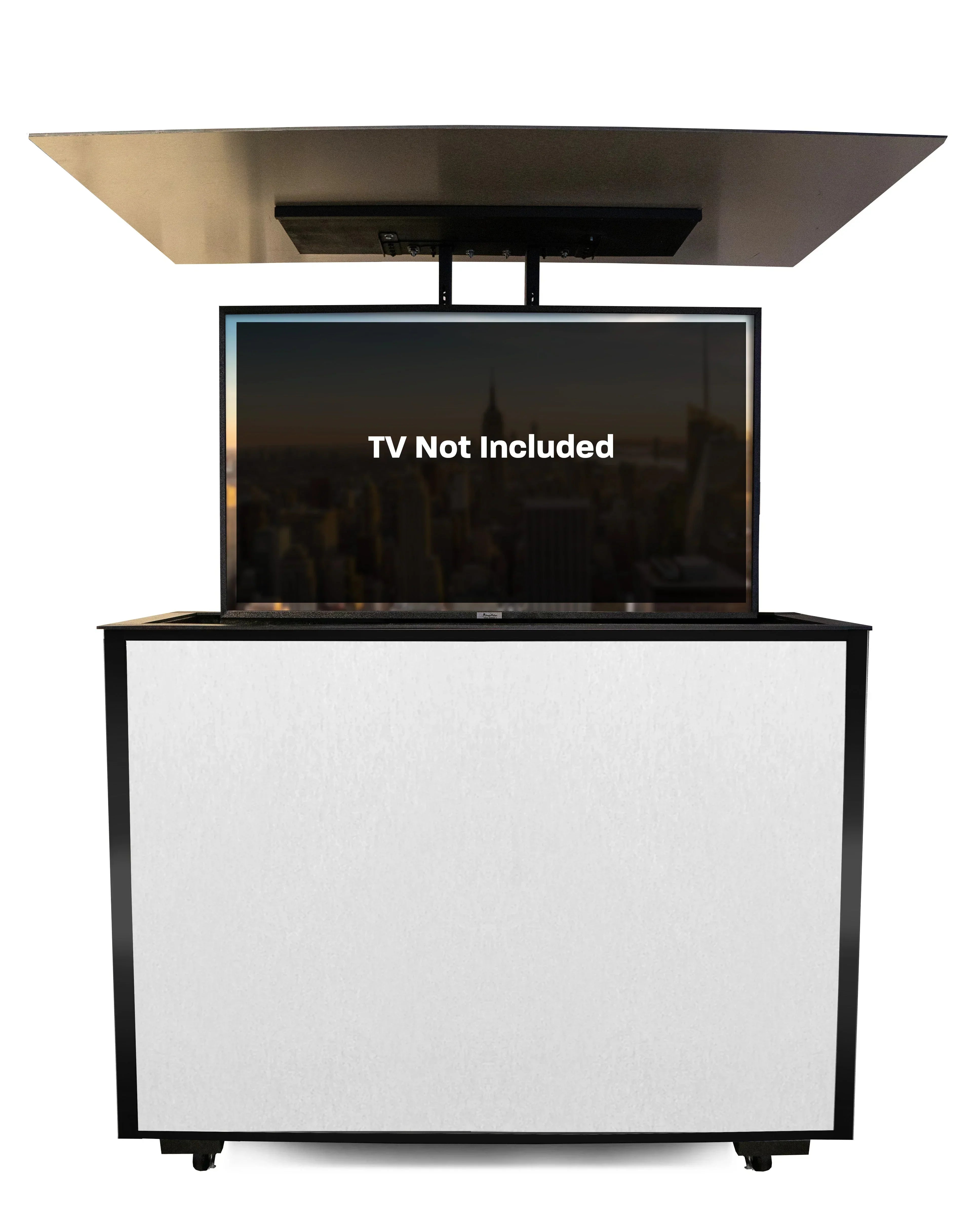 MirageVision 65" Outdoor TV Premium Lift Cabinet - Green Vista Living