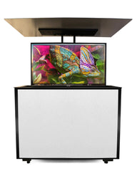 MirageVision 75" Outdoor TV Premium Lift Cabinet - Green Vista Living