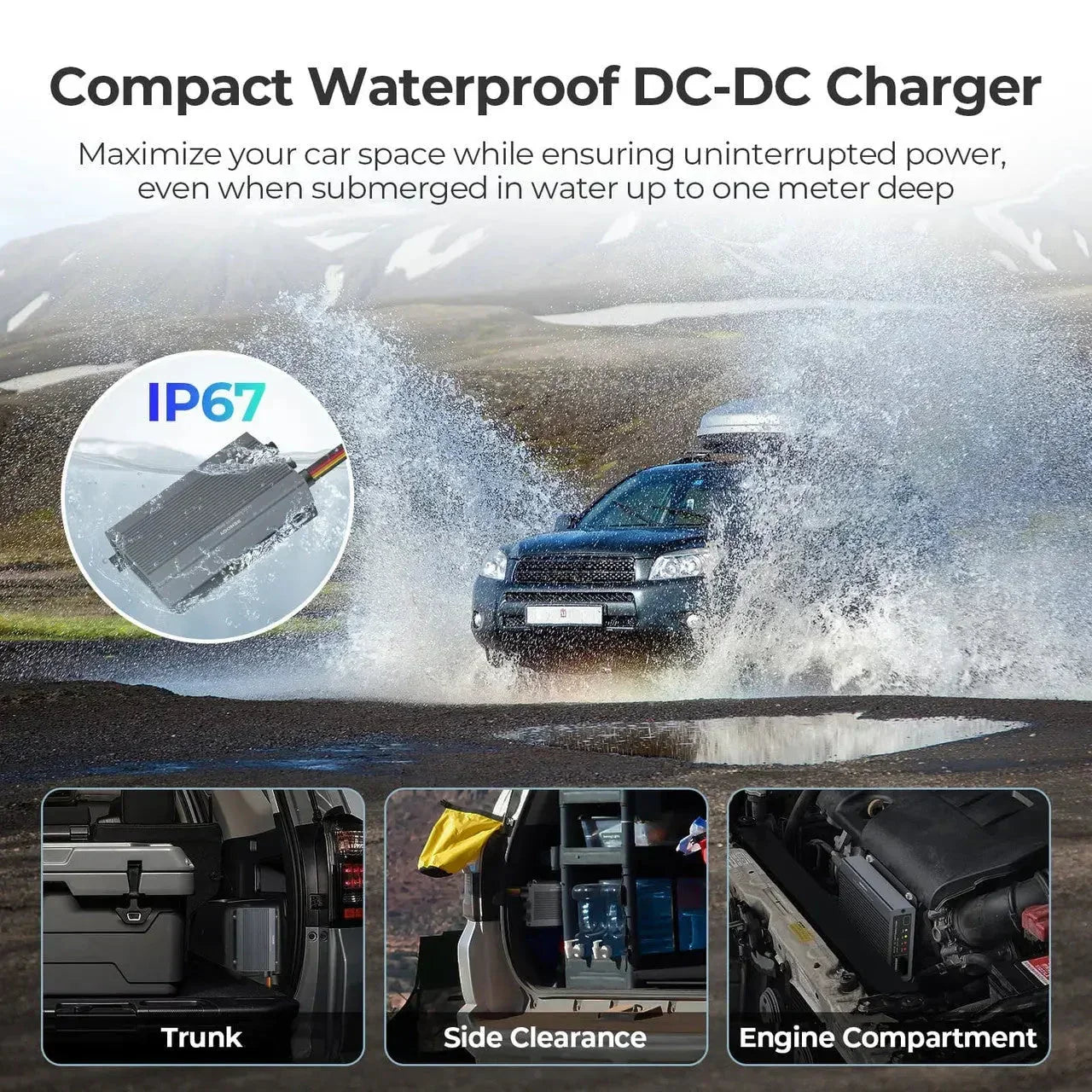 12V/24V IP67 50A DC-DC Battery Charger with MPPT with Renogy ONE Core - Green Vista Living