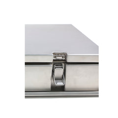 Faraday Defense Solid Metal Faraday Cage Box – Hinged & Latched Stainless Steel