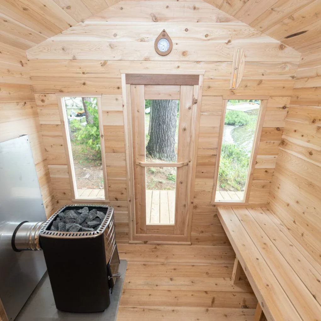 Dundalk Leisurecraft Canadian Timber Georgian Cabin Sauna | 6 Persons - Green Vista Living