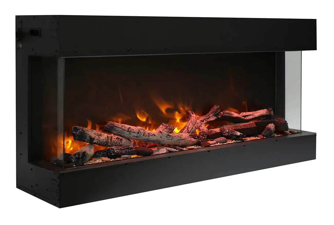 Remii BAY-SLIM 3 Sided Smart Electric Fireplace - Green Vista Living