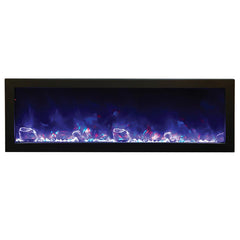 Amantii 40 Inch Panorama Slim BI-40-SLIM-OD Linear Indoor or Outdoor Electric Fireplace - Green Vista Living