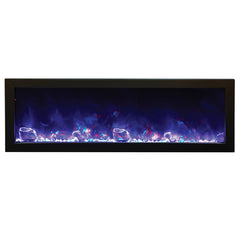 Amantii 40 Inch Panorama Slim BI-40-SLIM-OD Linear Indoor or Outdoor Electric Fireplace
