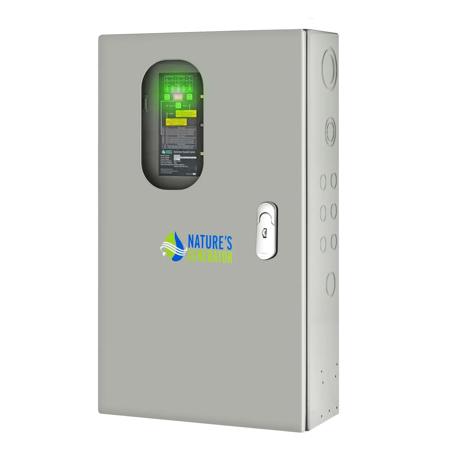 Nature's Generator 50A Automatic Generator Transfer Switch - Green Vista Living