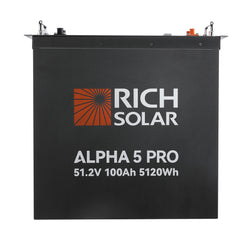 ALPHA 5 PRO 51.2V 100Ah LiFePO4 Battery Premium 48V Server Rack Lithium Battery for Residential, Commercial, RVs, Off-Grid - Green Vista Living