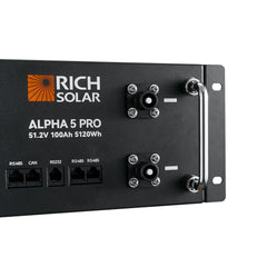 ALPHA 5 PRO 51.2V 100Ah LiFePO4 Battery Premium 48V Server Rack Lithium Battery for Residential, Commercial, RVs, Off-Grid - Green Vista Living