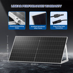 Sungold Power 590 Watt Bifacial N-Type Monocrystalline Solar Panel SGN-590-BDG1 UL61730 CEC Listed