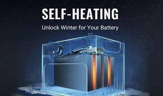 BougeRV 12V 1280Wh/100Ah Self-Heating LiFePO4 Battery - Green Vista Living