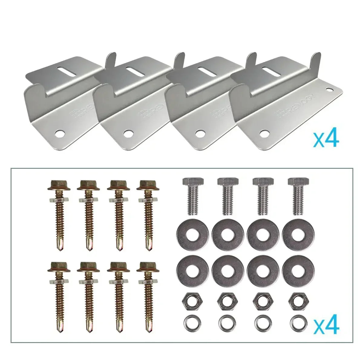 Renogy Solar Panel Mounting Z Bracket -- Set of 4 - Green Vista Living