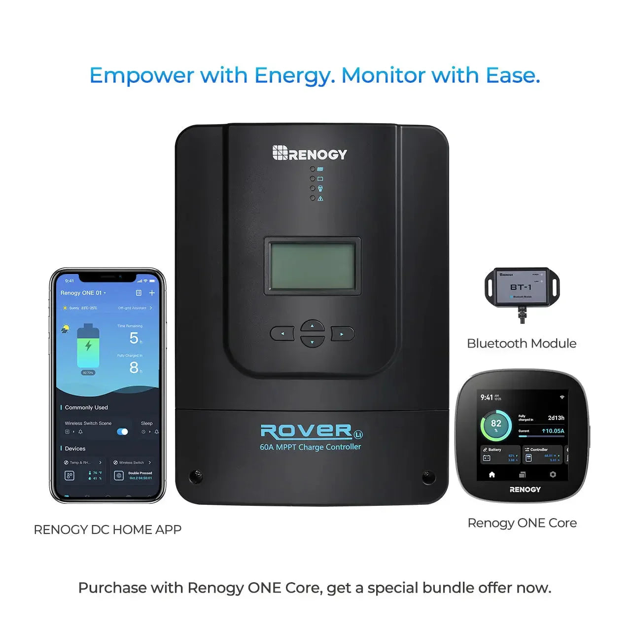 Renogy Rover 60 Amp MPPT Solar Charge Controller - Green Vista Living