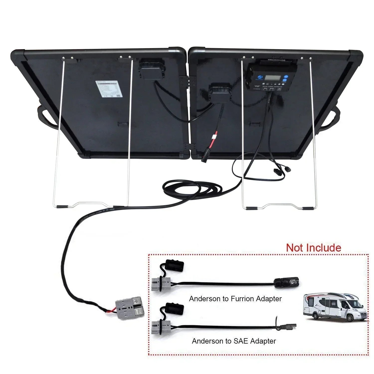 ACOPower Plk 120W Portable Solar Panel Kit, Lightweight Briefcase with 20A Charge Controller - Green Vista Living