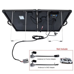 ACOPower Plk 120W Portable Solar Panel Kit, Lightweight Briefcase with 20A Charge Controller - Green Vista Living