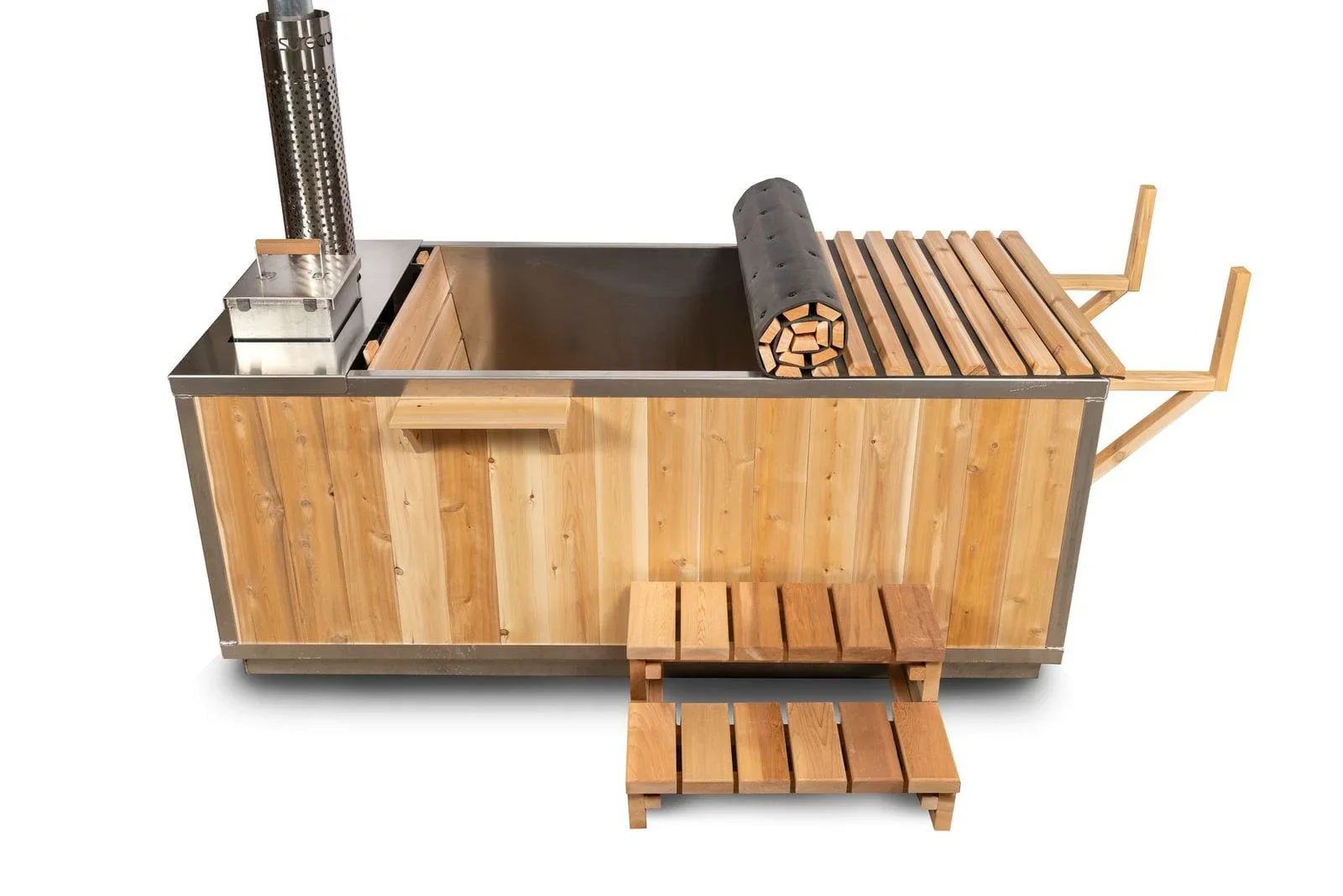 Dundalk Leisurecraft Canadian Timber The Starlight Wood Burning Hot Tub - Green Vista Living