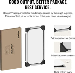 BougeRV 12V 400 Watt Rigid Solar Kit Upgraded Version - Green Vista Living