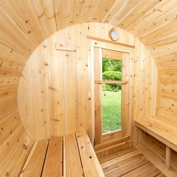 Dundalk Leisurecraft Canadian Timber Harmony Barrel Sauna | 4 Persons - Green Vista Living
