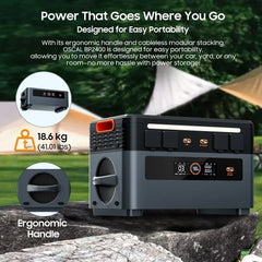 Oscal PowerMax 2400 | 2400W Portable Power Station - Green Vista Living