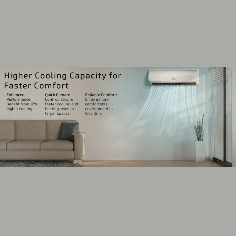 EG4 9K Mini-Split Air Conditioner & Heat Pump | 9,000 BTU | SEER2 29.5 | Plug-n-Cool DIY Install | 5-Year Warranty - Green Vista Living
