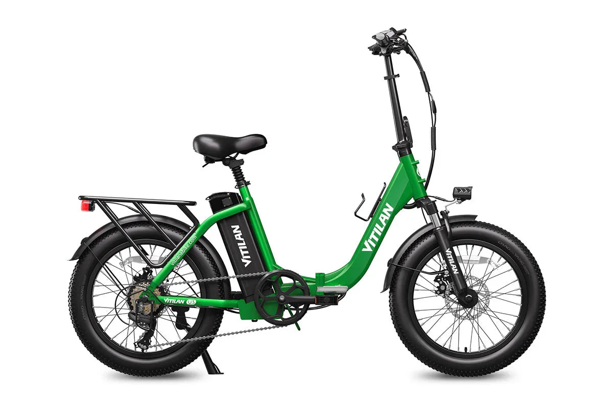 Vitilan U3 Full Suspension Foldable Fat Tire Electric Bike - Green Vista Living