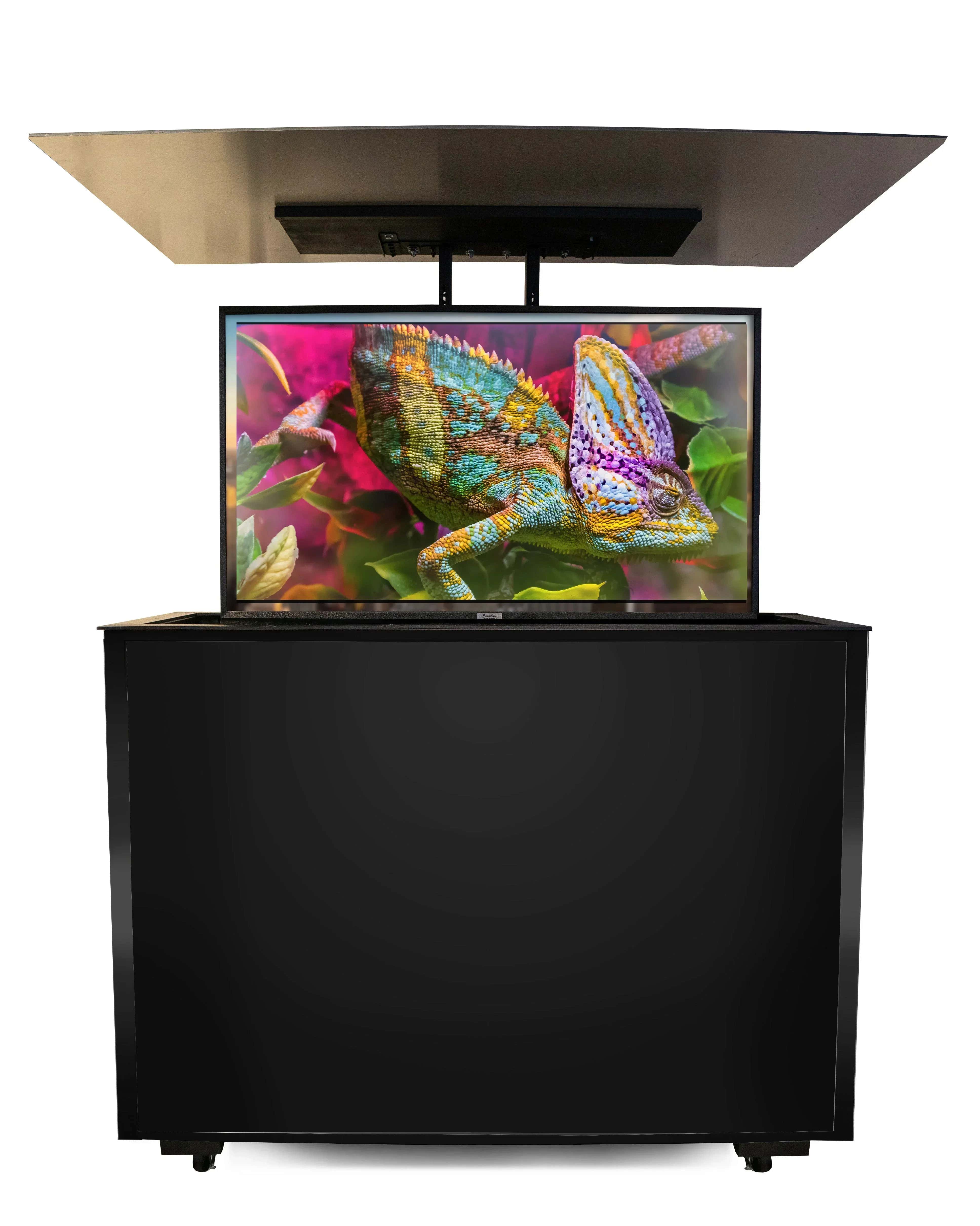 MirageVision 43" Outdoor TV Premium Lift Cabinet - Green Vista Living