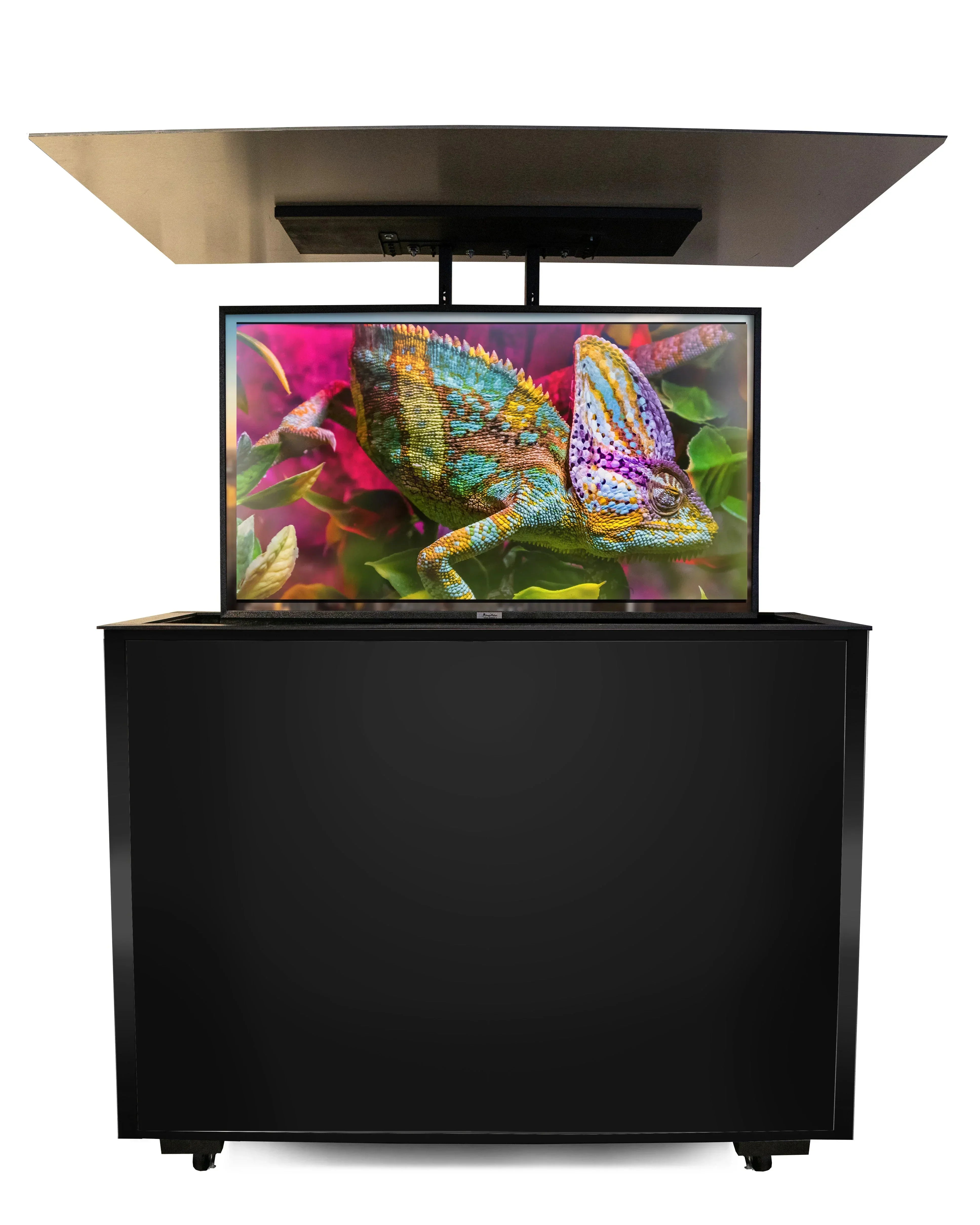 MirageVision 55" Outdoor TV Premium Lift Cabinet - Green Vista Living