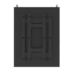 Back view of black inverter battery case with mounting bracket and screw holes