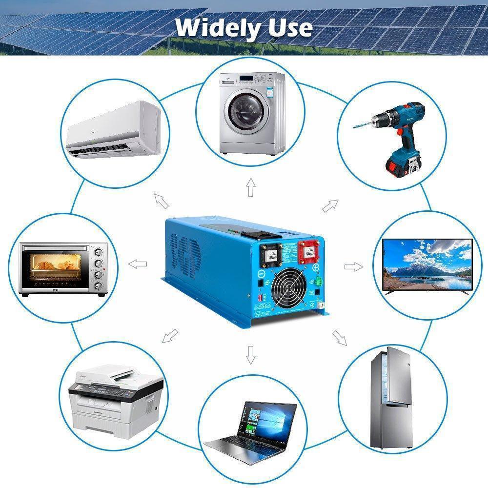 Sungold Power 6000W DC 48V Split Phase Pure Sine Wave Inverter With Charger - Green Vista Living