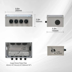 RX9MP Busbar for Lithi2-16 | 800A | Orange+ Black | One Pair - Green Vista Living