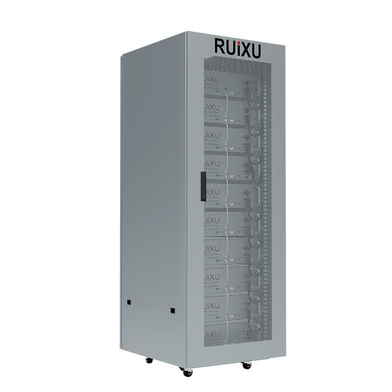 RUiXU 10 Slot Battery Cabinet | Wheels and Busbar Included | Pre-assembled - Green Vista Living