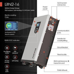 RUiXU Lithi2-16 Battery Energy Storage IP65 outdoor | Self-Heating | 51.2V / 314Ah / 16kWh Capacity - Green Vista Living