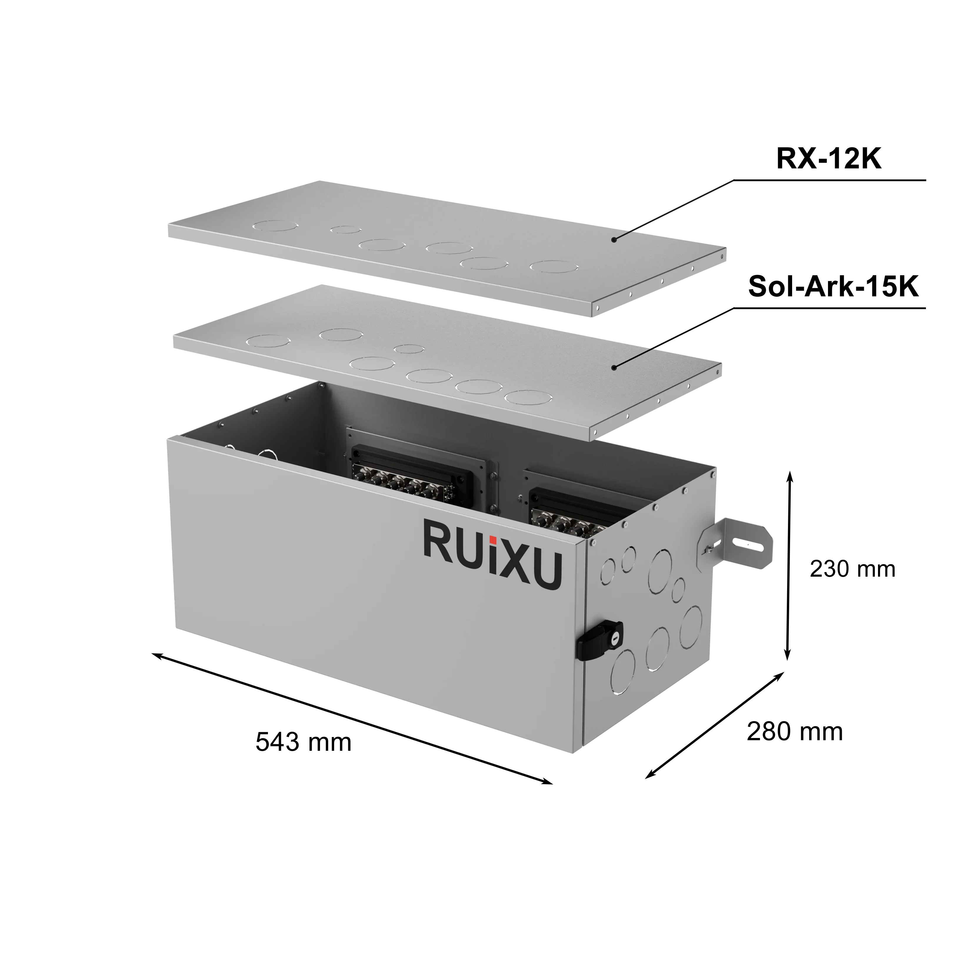 RUiXU Conduit Box for RUiXU Lithi2-16 with RX-12K or Solark 15K RUiXU
