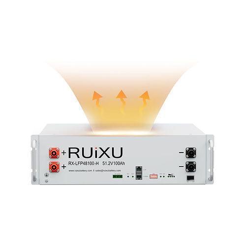 RUIXU Self-Heating RX-LFP48100-H | 19" Rack Mounted 3U Module | UL1973 Certified - Green Vista Living