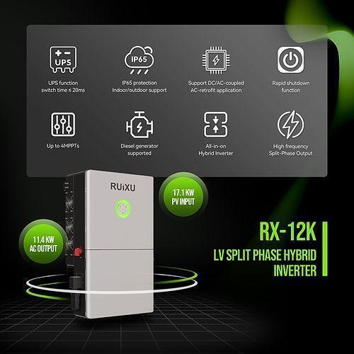RUiXU Split Phase Hybrid Inverter | RX-12K | UL1741 - Green Vista Living