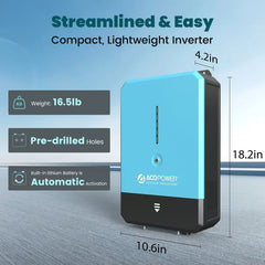 ACOPOWER 3000W/12V All-in-One Pure Sine Wave Hybrid Solar Charger Inverter - Green Vista Living