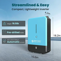 ACOPOWER 3000W/12V All-in-One Pure Sine Wave Hybrid Solar Charger Inverter - Green Vista Living