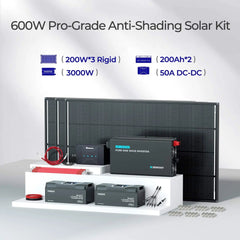 ShadowFlux™ N-Type Anti-Shading 200W 120W Solar Panel