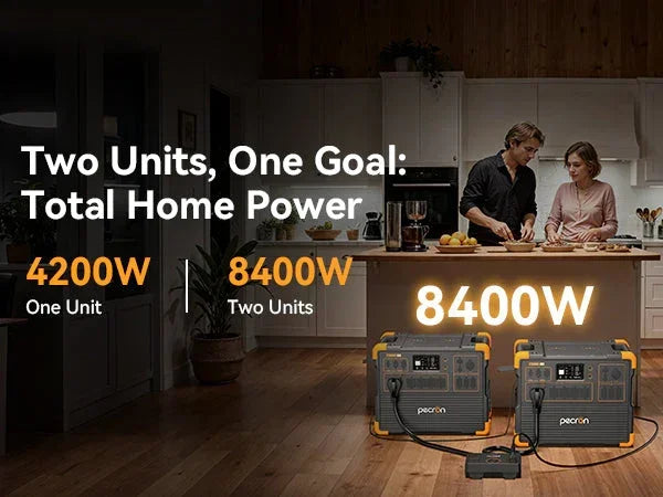 PECRON E3800LFP Portable Power Station 4200W 3840Wh - Green Vista Living