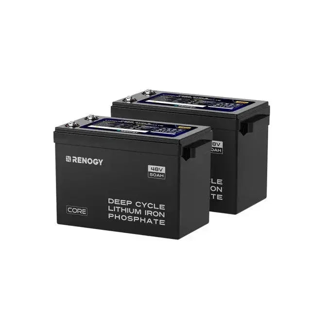 Renogy Core - 48V 50Ah Smart Lithium Iron Phosphate Battery w/Self-heating - Green Vista Living
