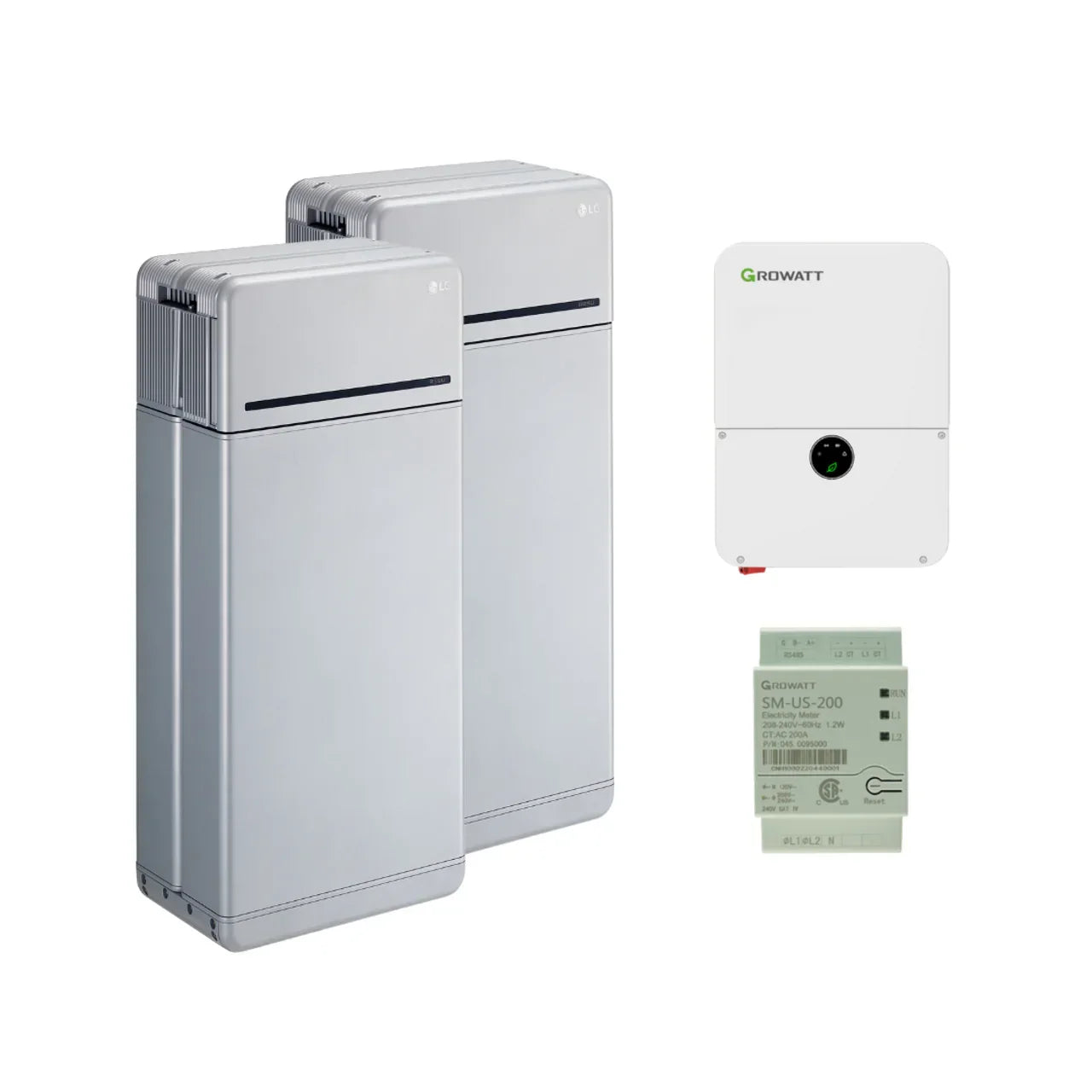LG 16H Prime 16kWh High Voltage Battery Bundle with Growatt 7.6kW or 11.4kW Grid-Tie Inverter - Green Vista Living