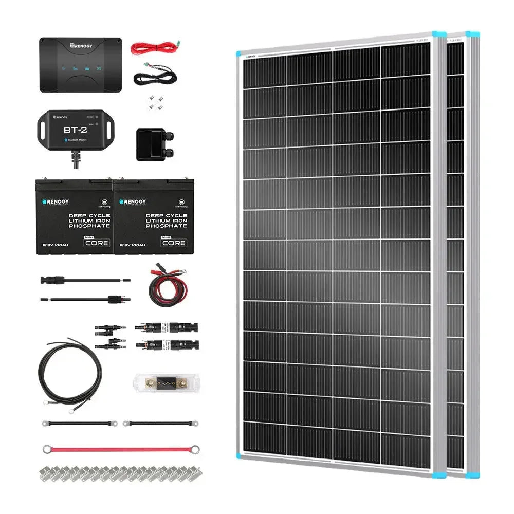 Renogy Customizable RV Solar Kit 400W 12V | DC-DC Battery Charger with MPPT - Green Vista Living
