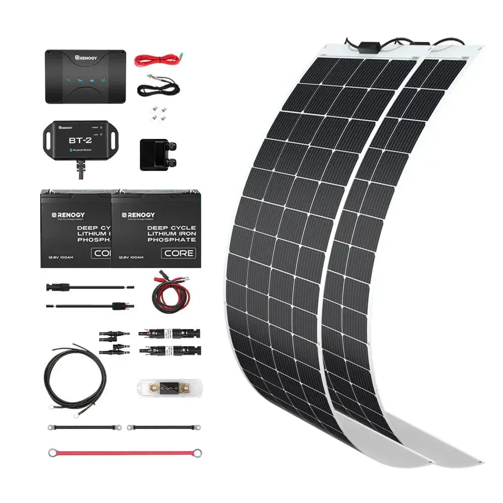 Renogy Customizable RV Solar Kit 400W 12V | DC-DC Battery Charger with MPPT - Green Vista Living