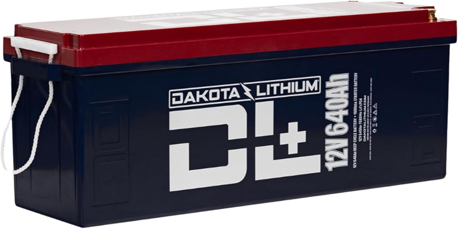 Dakota Lithium + 12V 640Ah LiFePO4 Dual Purpose Battery with CAN Bus - Green Vista Living