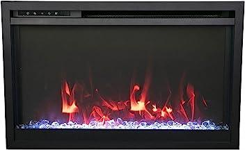Amantii Traditional Extra slim 30 Inch Modern Smart Electric Fireplace - Green Vista Living