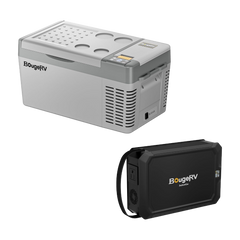 BougeRV CRPRO20 21 Quart 12V Portable Car Fridge Freezer White