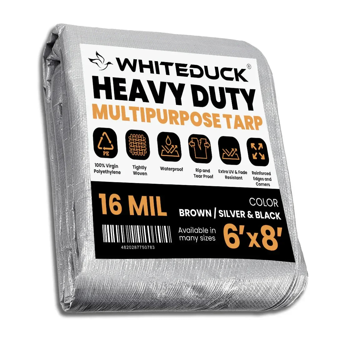 Super Heavy Duty Poly Tarp Cover Thick 16 Mil, 8 oz - Green Vista Living