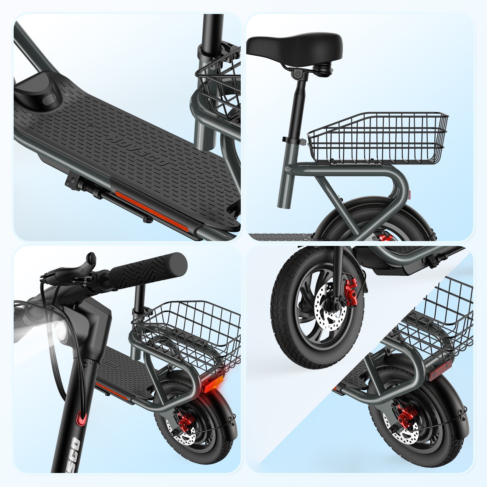 HOVSCO Porto Max Electric Scooter For Commute & Grocery Shopping - Green Vista Living