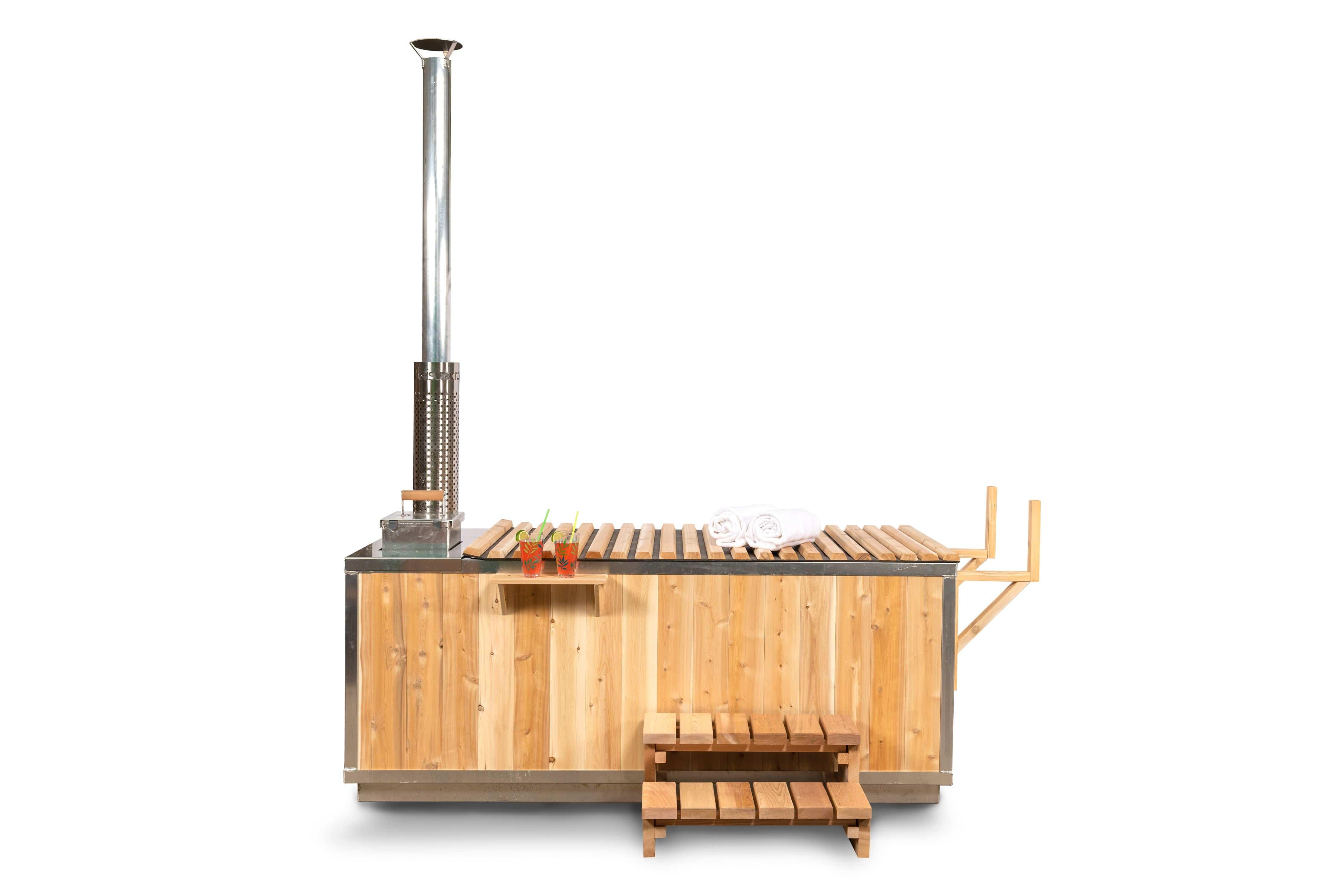 Dundalk Leisurecraft Canadian Timber The Starlight Wood Burning Hot Tub - Green Vista Living