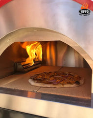 WPPO Traditional 25" Dual Fueled Pizza Oven With Gas Attachment- Wood and Gas Powered - Green Vista Living