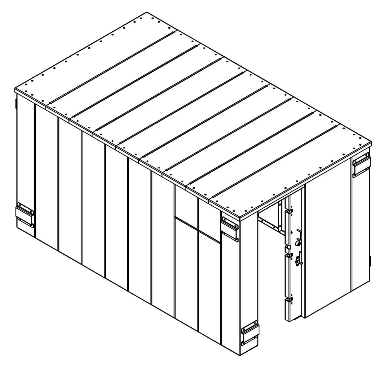 Swisher ESP Safety Shelter- 25 Person Private / 15 Person Business - Green Vista Living