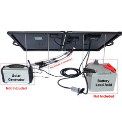 ACOPower Plk 120W Portable Solar Panel Kit, Lightweight Briefcase with 20A Charge Controller - Green Vista Living